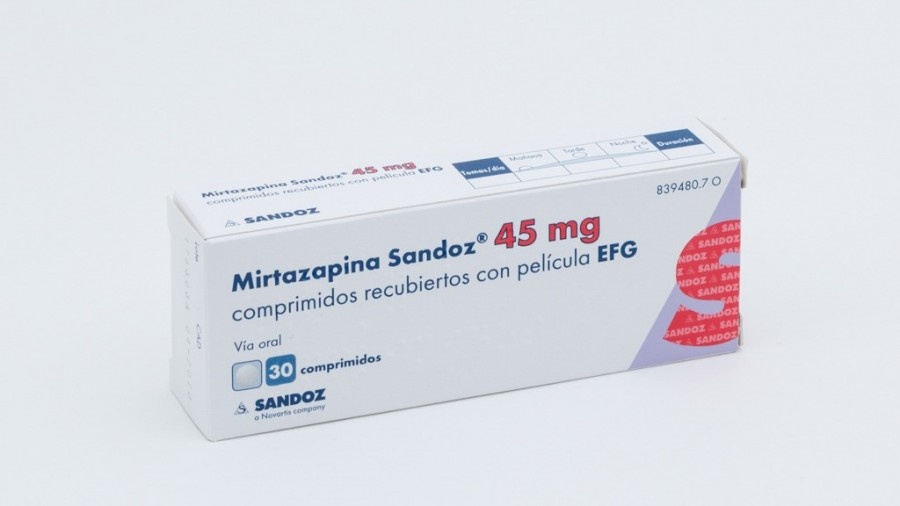 MIRTAZAPINA SANDOZ 45 mg COMPRIMIDOS REVESTIDOS POR PELÍCULA