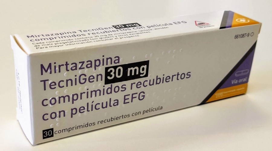 MIRTAZAPINA TARBIS 30 mg COMPRIMIDOS REVESTIDOS POR PELÍCULA