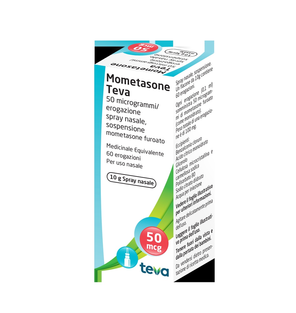 MOMETASONA FUROATO TEVA 50 microgramas SUSPENSÃO PARA PULVERIZAÇÃO NASAL