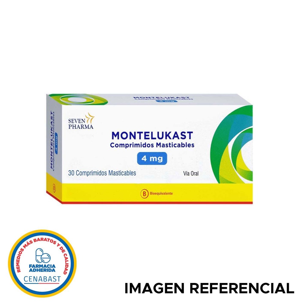 MONTELUKAST KERN PHARMA 4 mg COMPRIMIDOS MASTIGÁVEIS