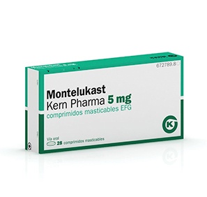 MONTELUKAST KERN PHARMA 5 mg COMPRIMIDOS MASTIGÁVEIS