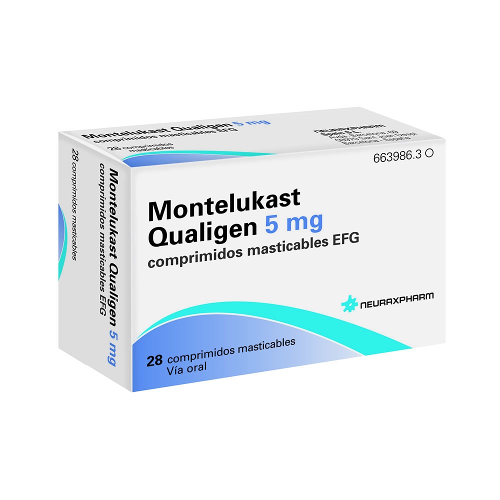 MONTELUKAST QUALIGEN 5 mg COMPRIMIDOS MASTIGÁVEIS