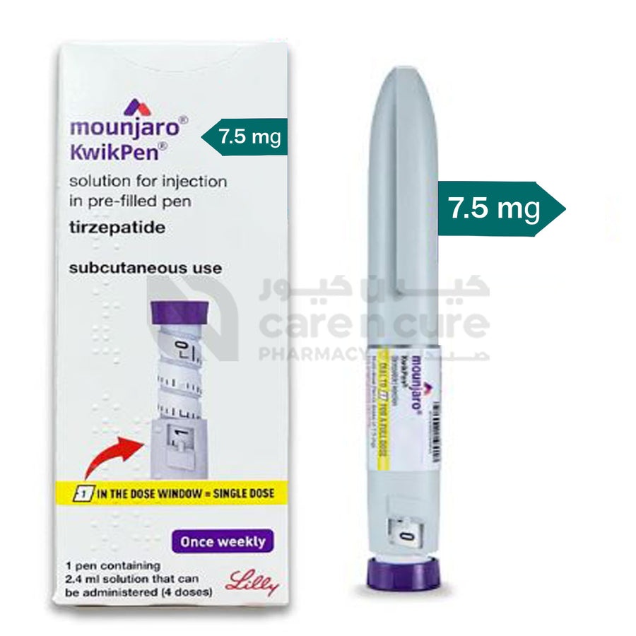 MOUNJARO 7,5 mg/dose KwikPen solução injetável em caneta pré-carregada