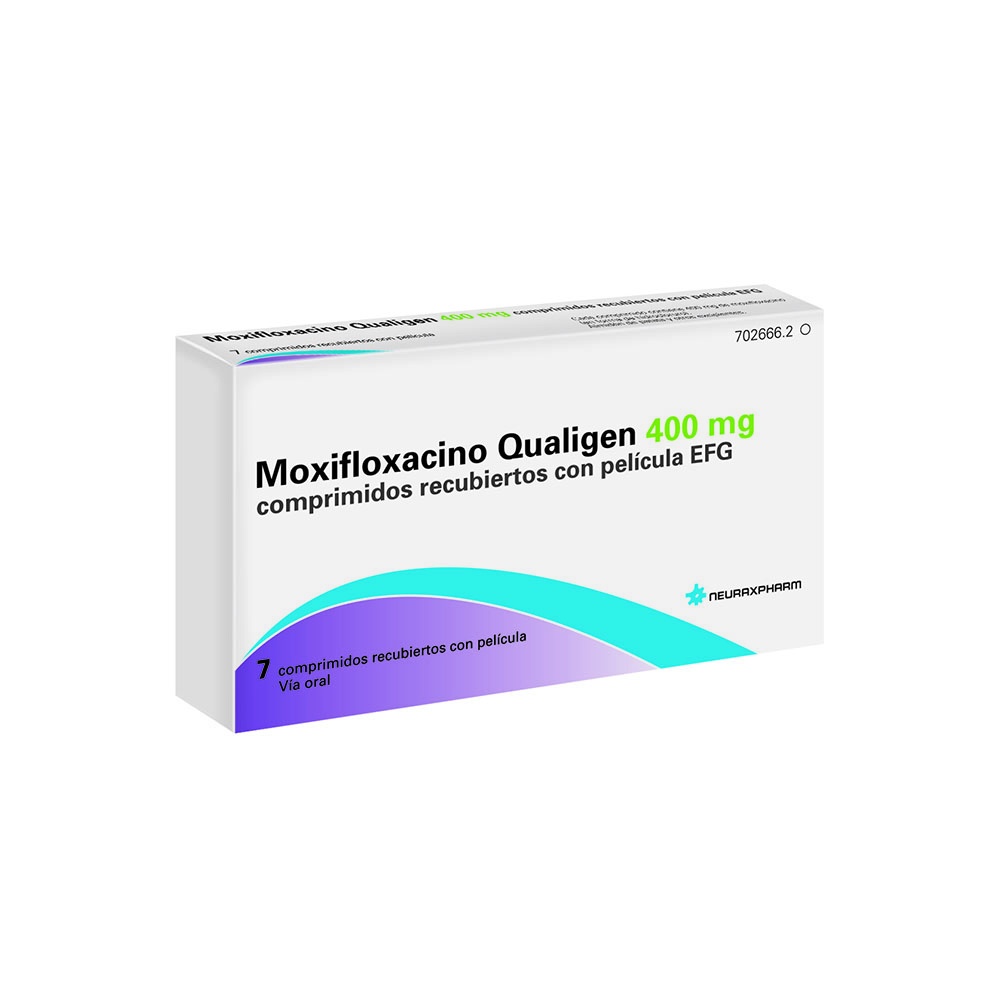MOXIFLOXACINA QUALIGEN 400 mg COMPRIMIDOS REVESTIDOS POR PELÍCULA