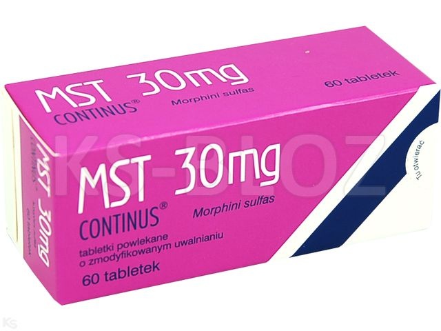 MST CONTINUS 30 mg COMPRIMIDOS DE LIBERTAÇÃO PROLONGADA