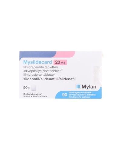 MYSILDECARD 20 mg COMPRIMIDOS REVESTIDOS POR PELÍCULA