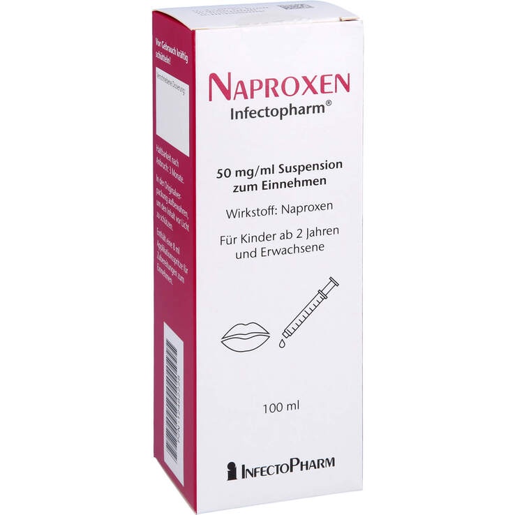 NAPROXENO INFECTOPHARM 50 mg/mL SUSPENSÃO ORAL