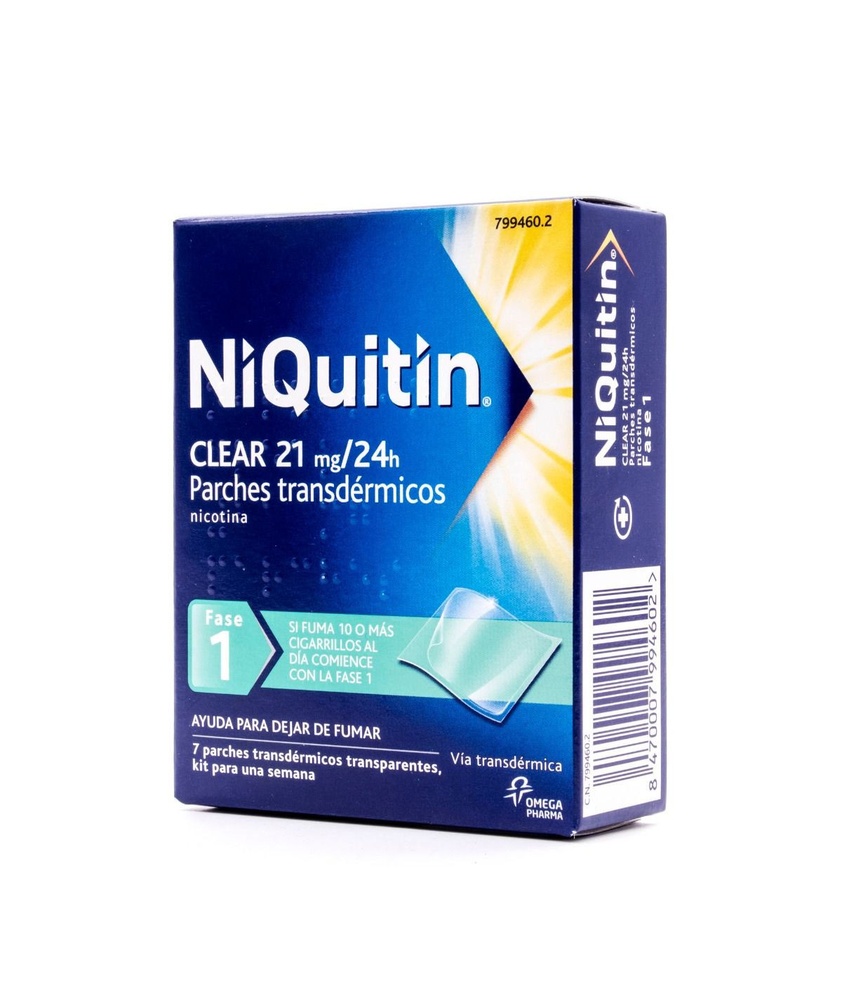 NIQUITIN CLEAR 21 mg/24 horas AUTOCLUSIVO TRANSDÉRMICO