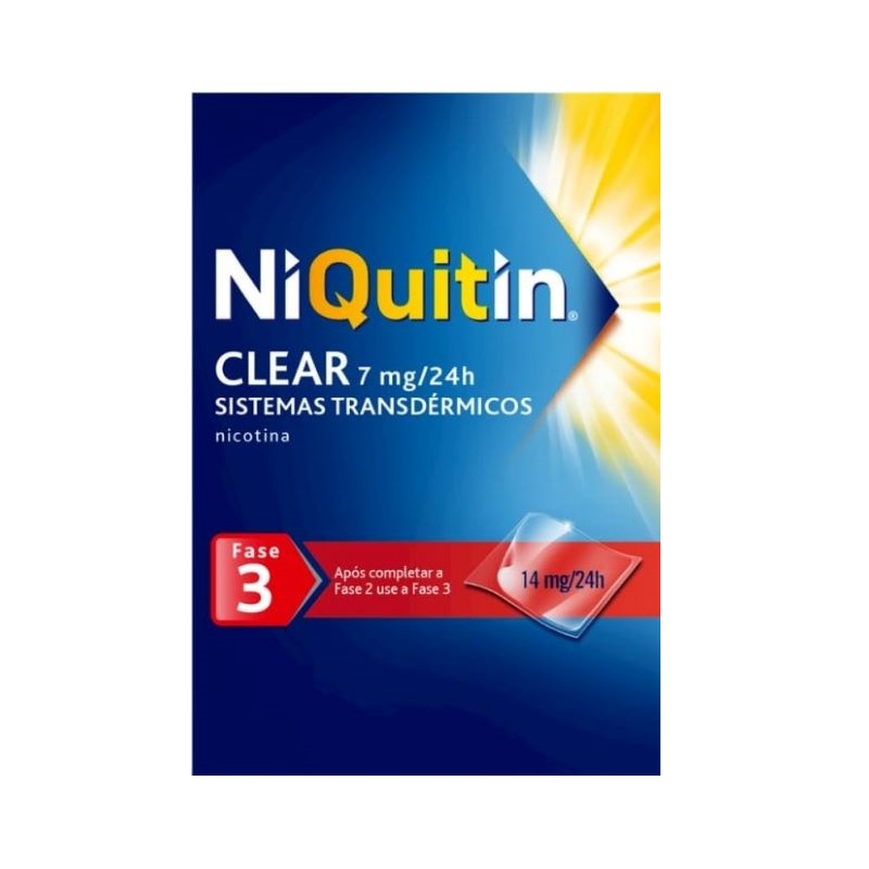 NIQUITIN CLEAR 7 MG/24 H AUTOCLUSIVOS TRANSDÉRMICOS