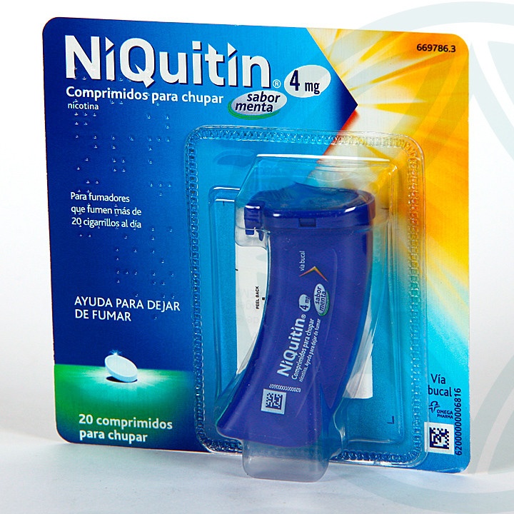 NIQUITIN 4 mg PASTILHAS PARA CHUPAR SABOR MENTA