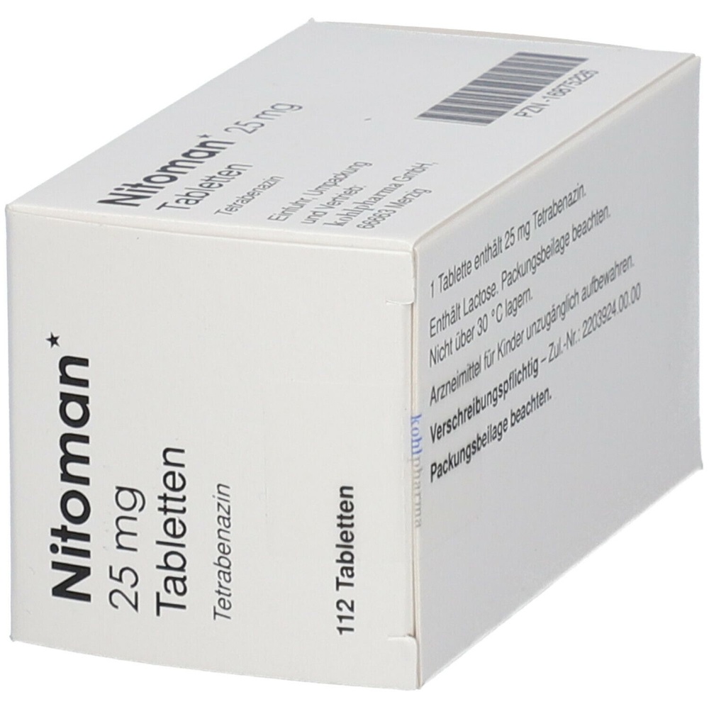 NITOMAN 25 mg COMPRIMIDOS