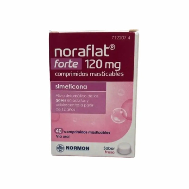 NORAFLAT FORTE 120 mg COMPRIMIDOS MASTIGÁVEIS