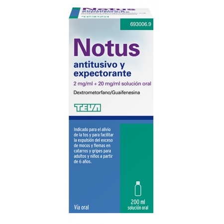 Notus Antitusivo e Expectorante 2 mg/ml + 20 mg/ml solução oral