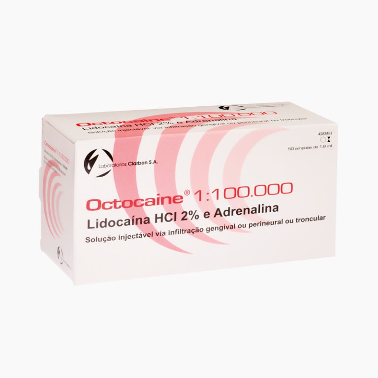 OCTOCAINE 20 mg/ml + 0,01 mg/ml SOLUÇÃO INJETÁVEL