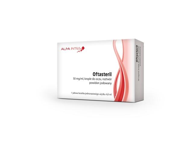 OFTASTERIL 50 mg/ml COLÍRIO EM SOLUÇÃO