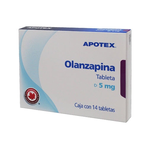 OLANZAPINA APOTEX 5 mg COMPRIMIDOS REVESTIDOS POR PELÍCULA