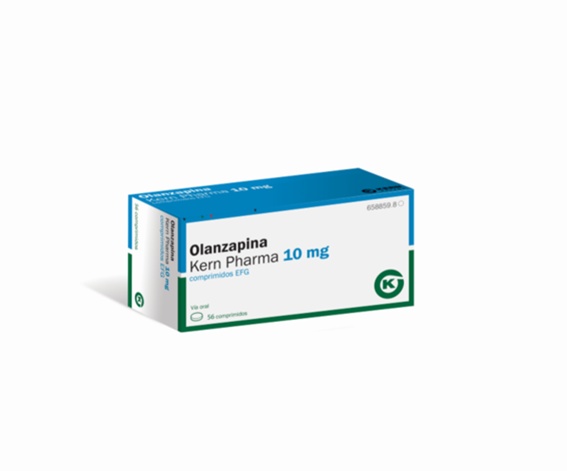 OLANZAPINA FLAS KERN PHARMA 10 mg COMPRIMIDOS ORODISPERSÍVEIS