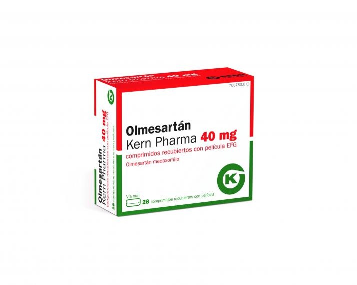 OLMESARTAN KERN PHARMA 40 mg COMPRIMIDOS REVESTIDOS POR PELÍCULA