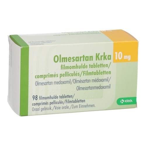 OLMESARTAN KRKA 10 mg COMPRIMIDOS REVESTIDOS POR PELÍCULA