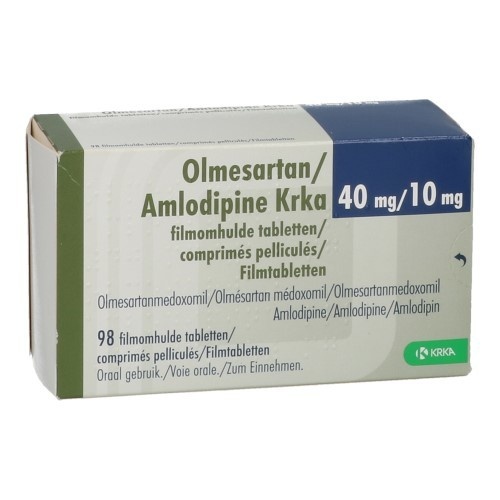 OLMESARTAN/AMLODIPINO KRKA 40 mg/10 mg COMPRIMIDOS REVESTIDOS POR PELÍCULA