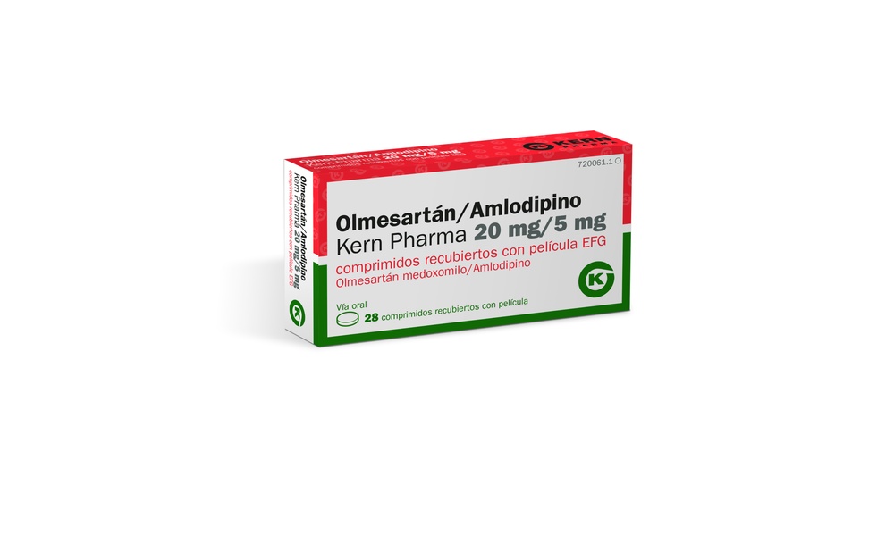 OLMESARTAN/AMLODIPINO VIATRIS 20 mg/5 mg COMPRIMIDOS REVESTIDOS POR PELÍCULA