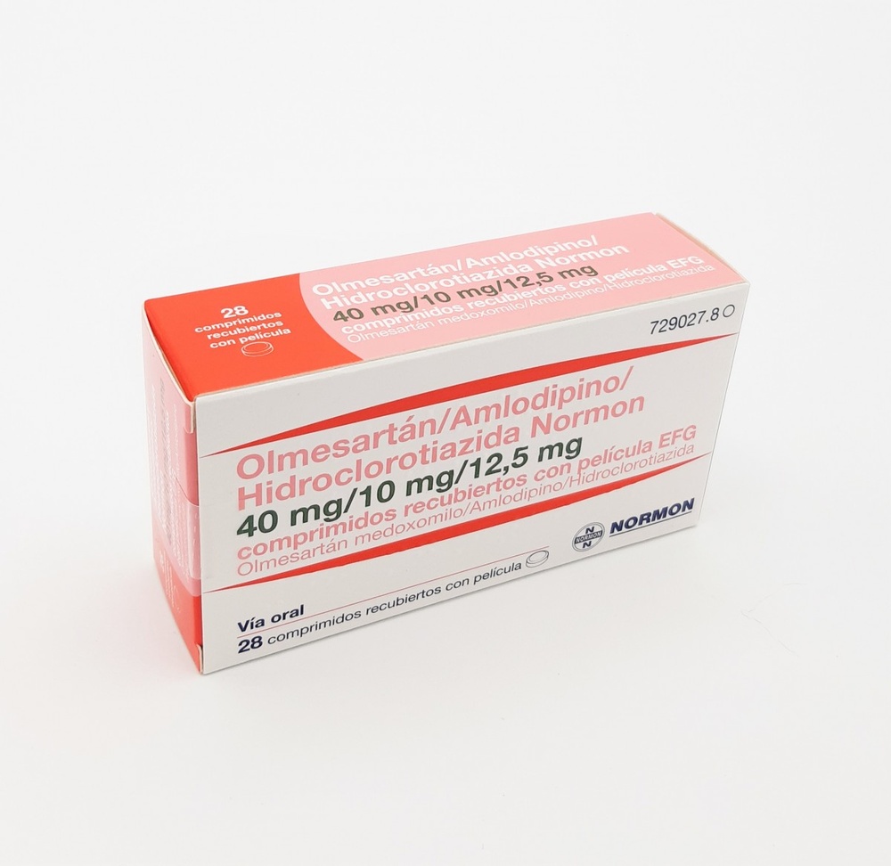 OLMESARTANA/AMLODIPINA/HIDROCLOROTIAZIDA COMBIX 40 mg/10 mg/12,5 mg COMPRIMIDOS REVESTIDOS POR PELÍCULA