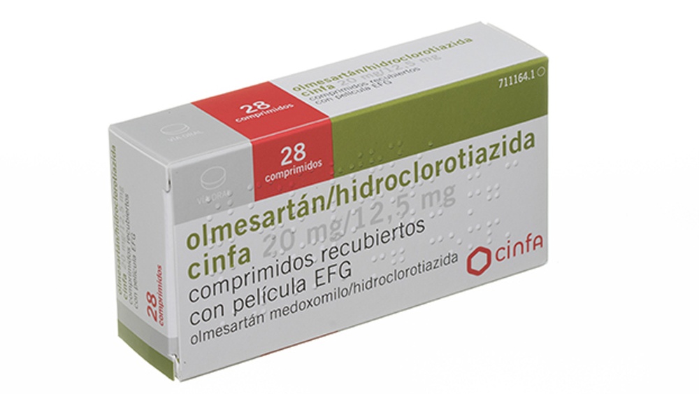 OLMESARTANA/AMLODIPINA/HIDROCLOROTIAZIDA LACER 20 mg/5 mg/12,5 mg COMPRIMIDOS REVESTIDOS POR PELÍCULA