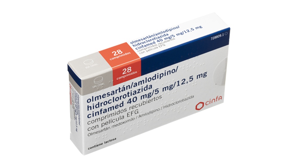 OLMESARTANA/AMLODIPINA/HIDROCLOROTIAZIDA VIATRIS 40 mg/5 mg/25 mg COMPRIMIDOS REVESTIDOS POR PELÍCULA