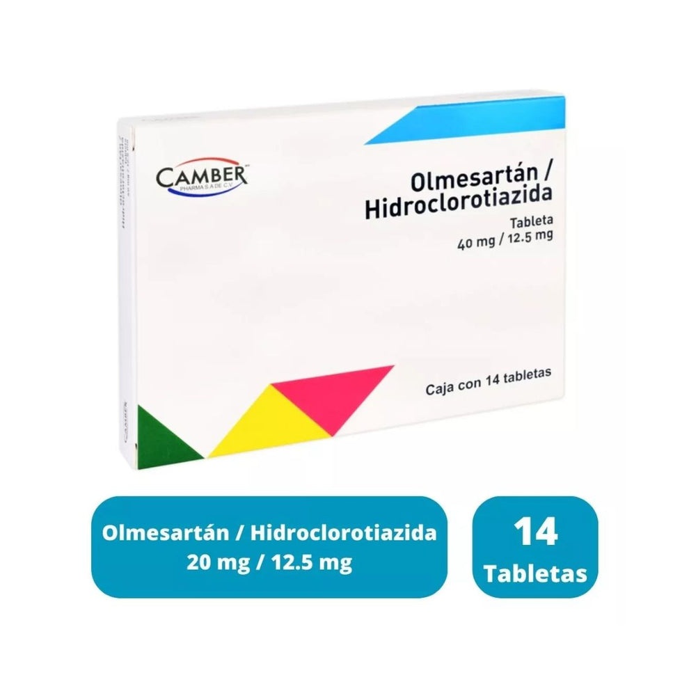 OLMESARTAN/HIDROCLOROTIAZIDA ALTER 40 mg/12,5 mg COMPRIMIDOS REVESTIDOS POR PELÍCULA