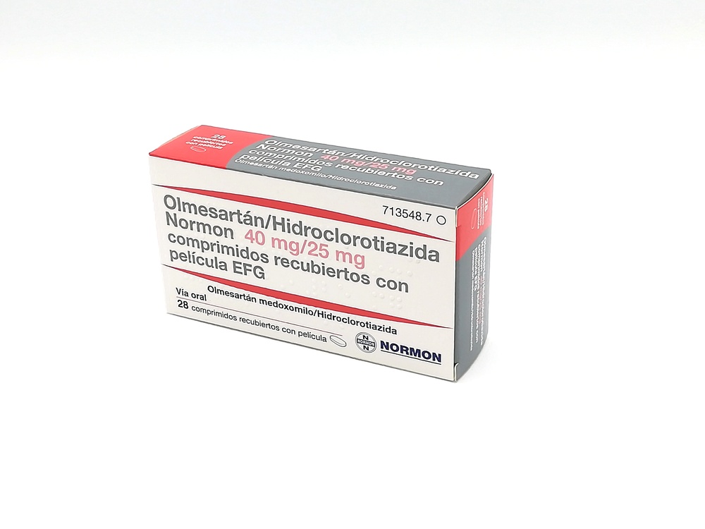 OLMESARTAN/HIDROCLOROTIAZIDA PENSA PHARMA 40 mg/25 mg COMPRIMIDOS REVESTIDOS POR PELÍCULA