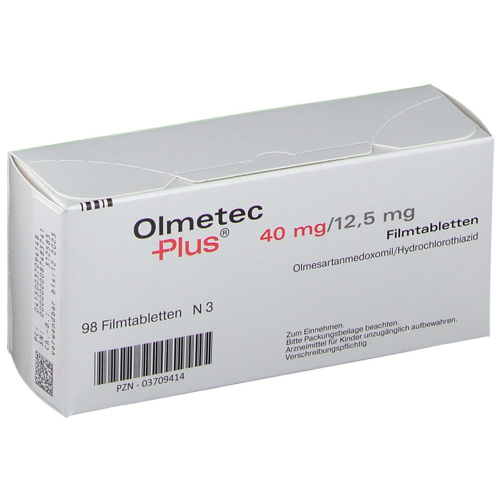 OLMETEC PLUS 40 mg/12,5 mg COMPRIMIDOS REVESTIDOS POR PELÍCULA