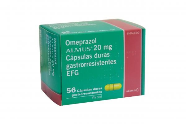 OMEPRAZOL ALMUS 20 mg CÁPSULAS DURAS GASTRO-RESISTENTES