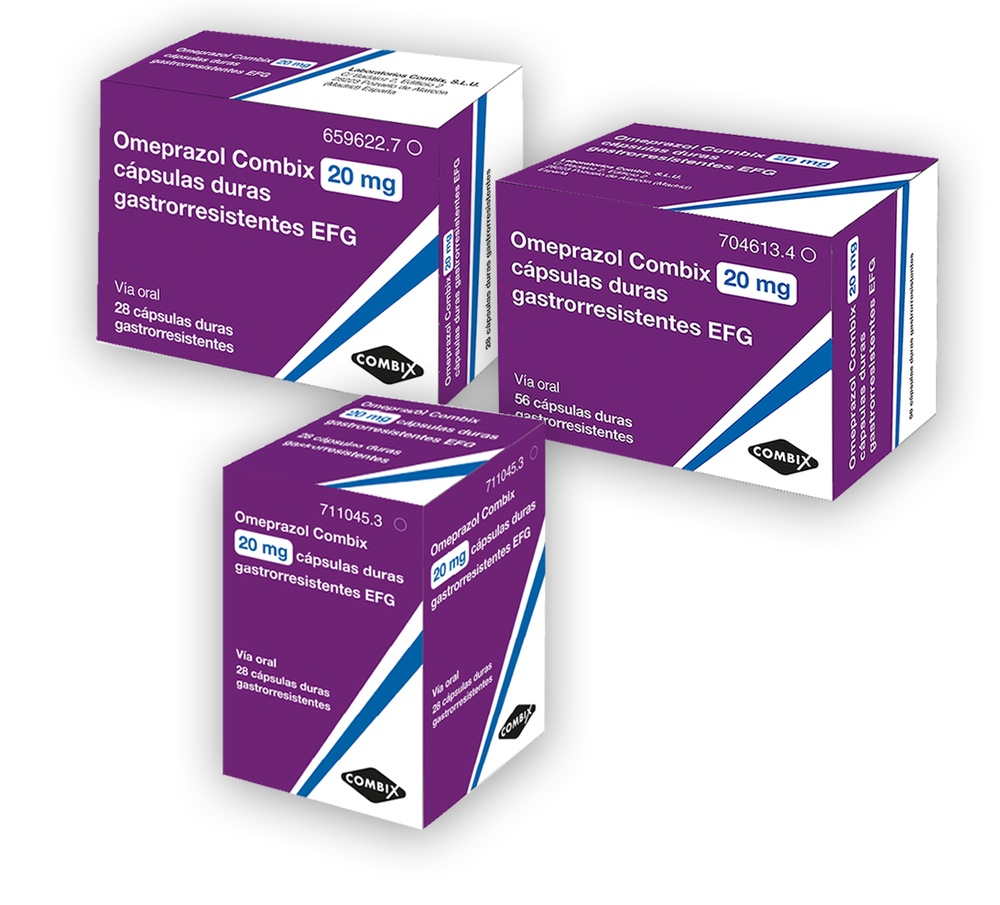 OMEPRAZOL COMBIX 20 mg CÁPSULAS DURAS GASTRO-RESISTENTES