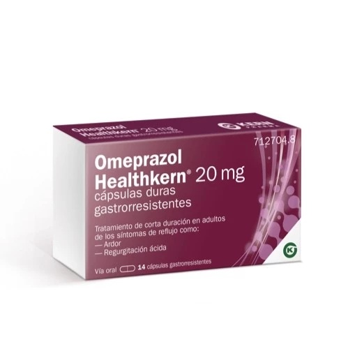 OMEPRAZOL HEALTHKERN 20 mg CÁPSULAS DURAS GASTRORRESISTENTES