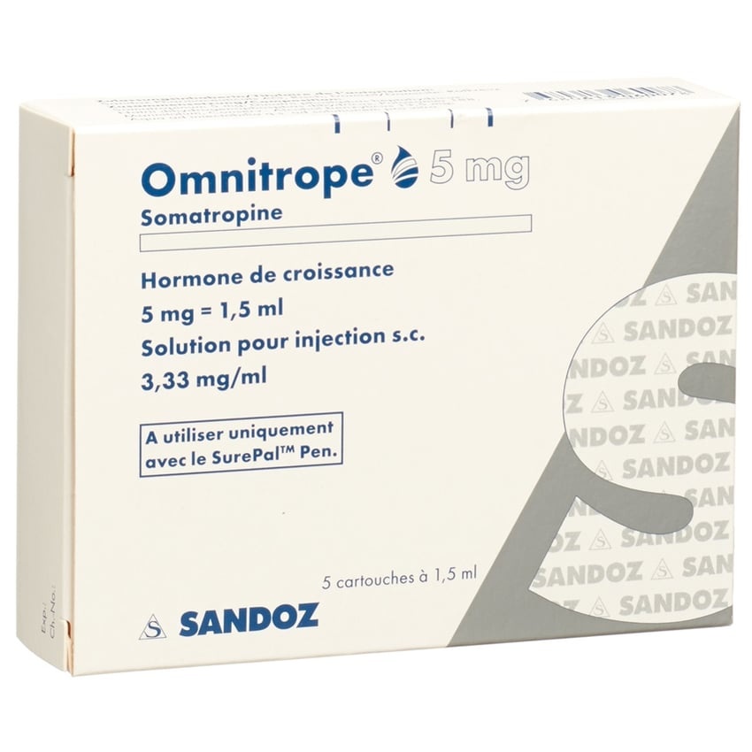 OMNITROPE 5 mg/ml PÓ E SOLUÇÃO PARA INJEÇÃO