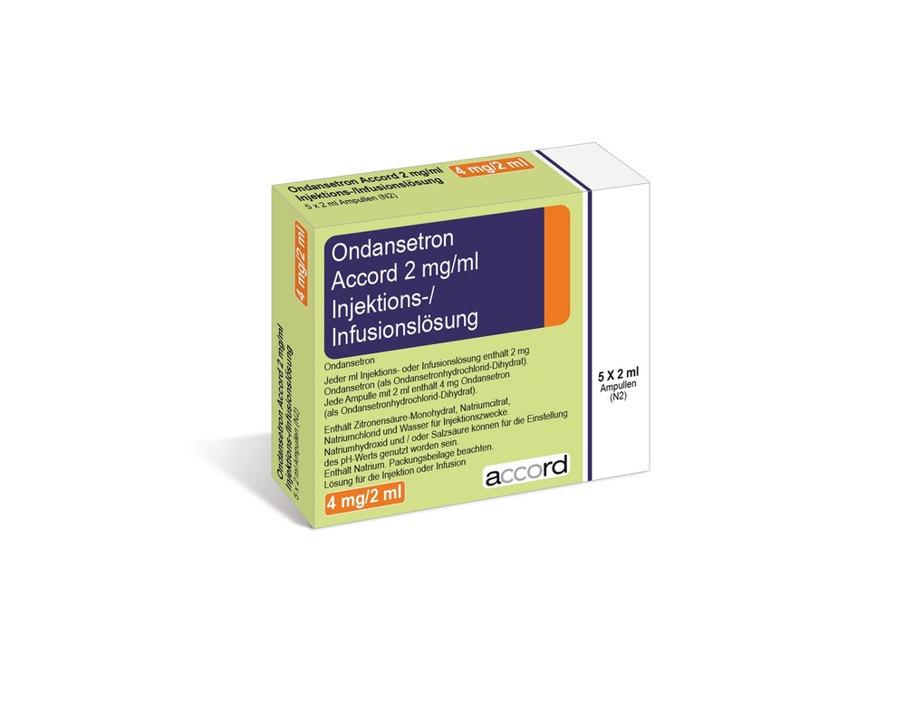 ONDANSETRON ACCORD 2 mg/ml SOLUÇÃO INJETÁVEL