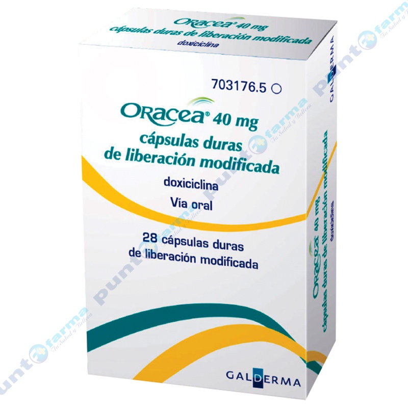 ORACEA 40 mg CÁPSULAS DURAS DE LIBERTAÇÃO MODIFICADA