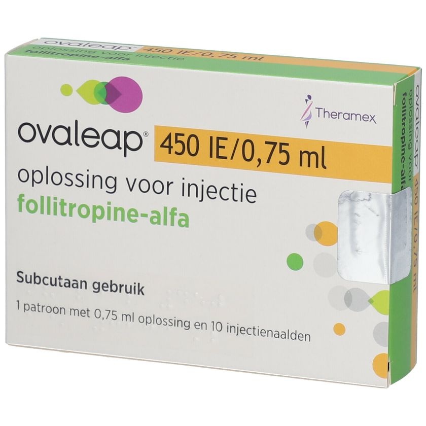 Ovaleap 450 UI/0,75 ml solução injetável