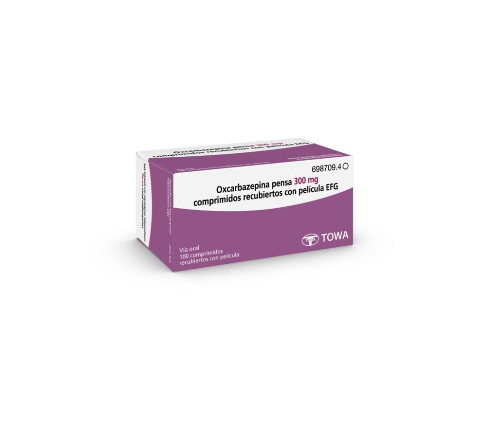 OXCARBAZEPINA PENSA 300 mg COMPRIMIDOS REVESTIDOS POR PELÍCULA