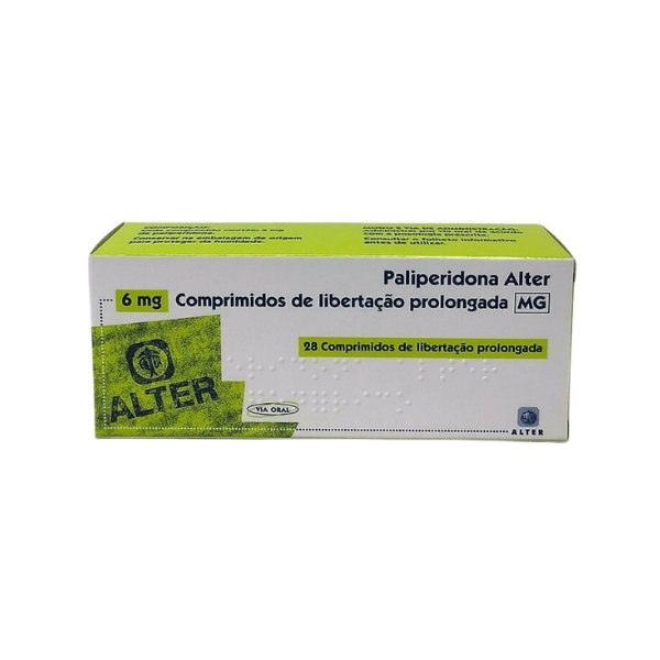PALIPERIDONA ALTER 6 mg COMPRIMIDOS DE LIBERTAÇÃO PROLONGADA