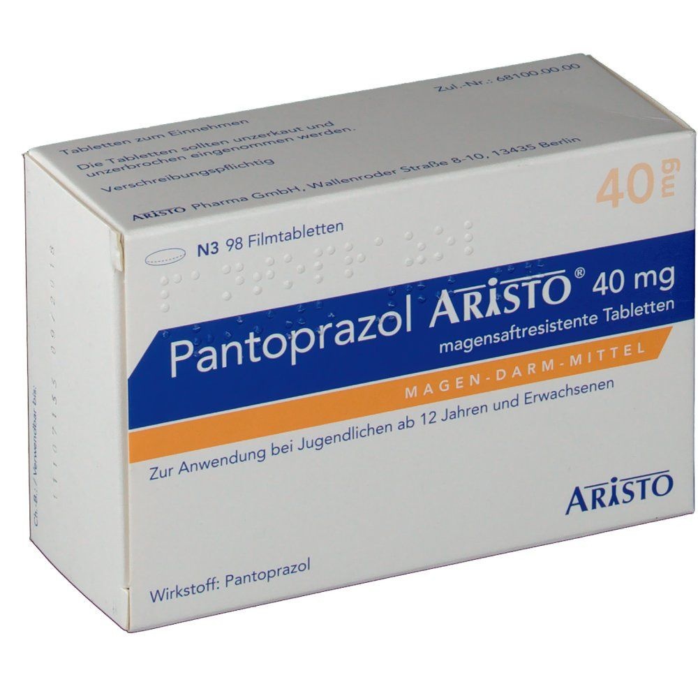 PANTOPRAZOL ARISTO 40 mg COMPRIMIDOS GASTRO-RESISTENTES
