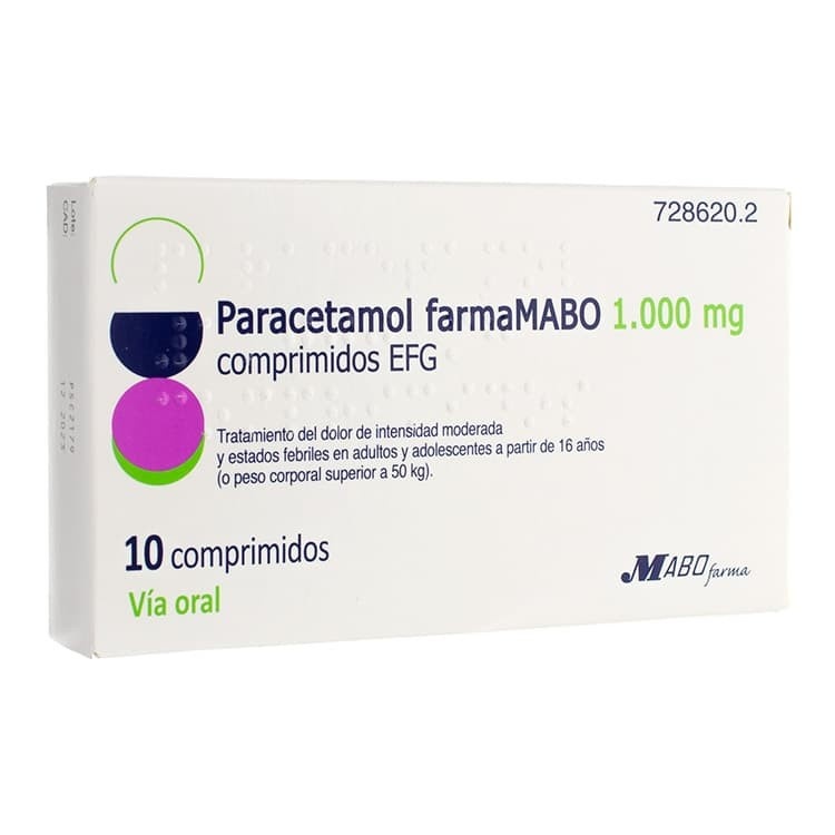 PARACETAMOL FARMAMABO 1000 mg COMPRIMIDOS