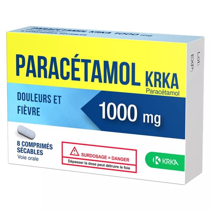 PARACETAMOL KRKA 1000 mg COMPRIMIDOS
