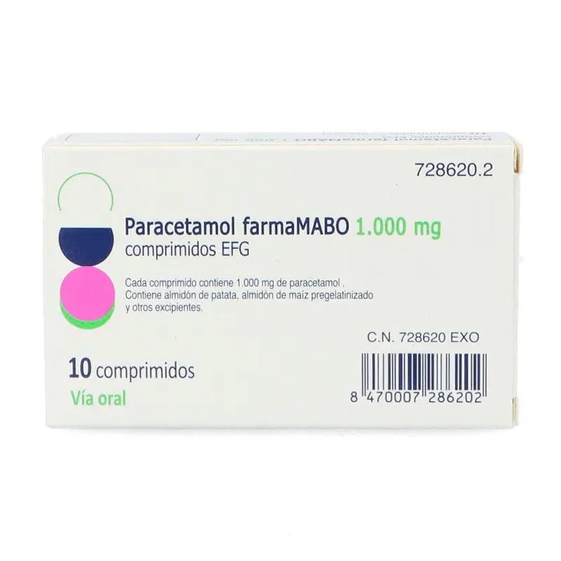 PARACETAMOL MABOGEN 1 g COMPRIMIDOS