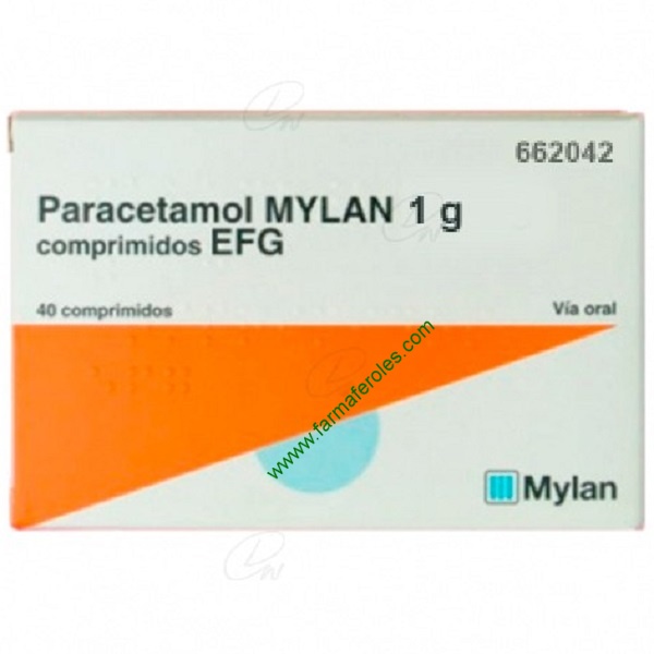 PARACETAMOL MYLAN PHARMACEUTICALS 1 g COMPRIMIDOS