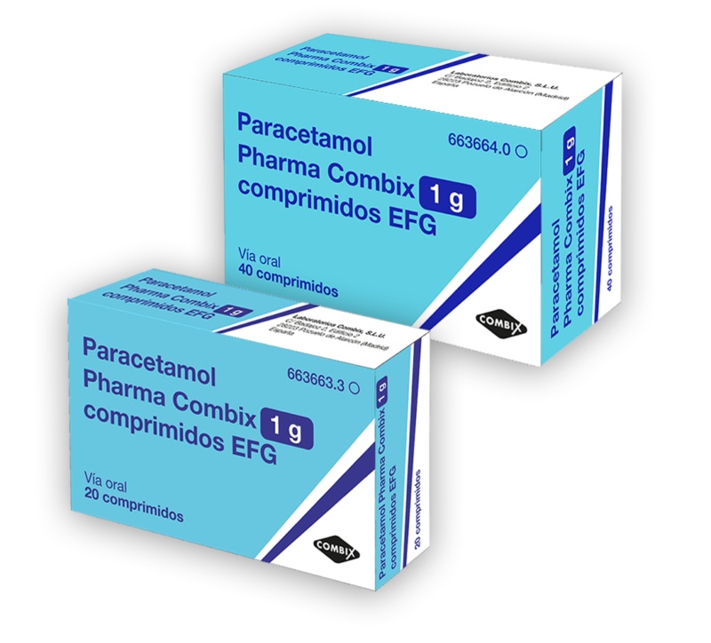 PARACETAMOL PHARMA COMBIX 650 mg COMPRIMIDOS