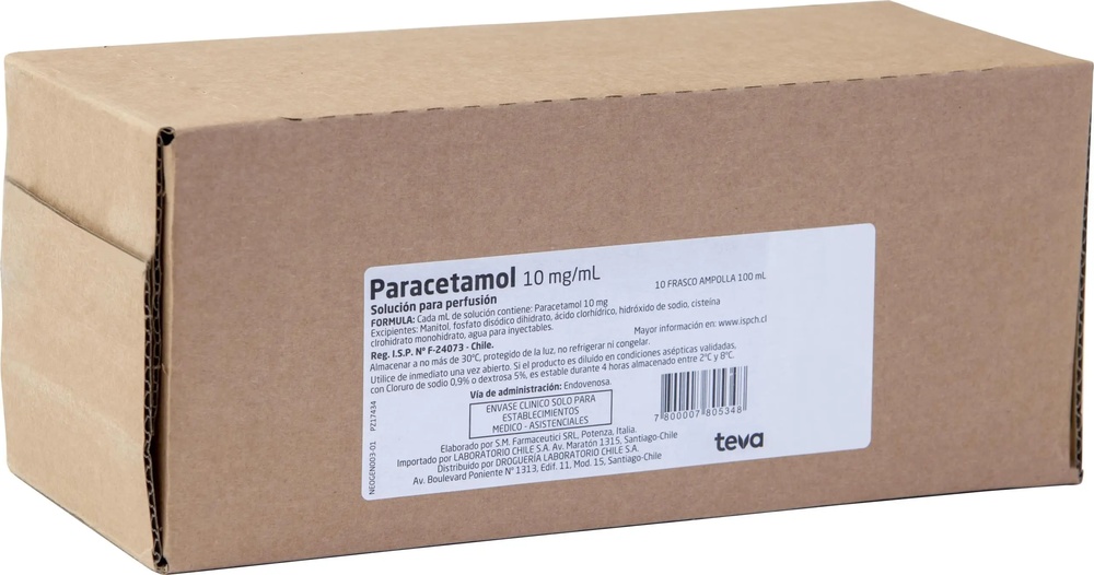 PARACETAMOL SERRACLINICS 10 mg/ml SOLUÇÃO PARA PERFUSÃO