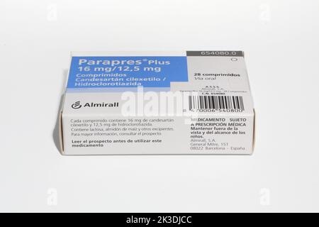 PARAPRES PLUS 16 mg/12,5 mg COMPRIMIDOS