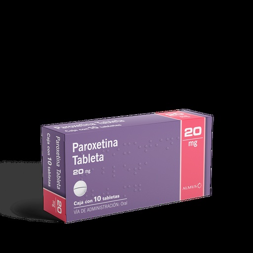 PAROXETINA ALMUS PHARMA 20 mg COMPRIMIDOS REVESTIDOS POR PELÍCULA