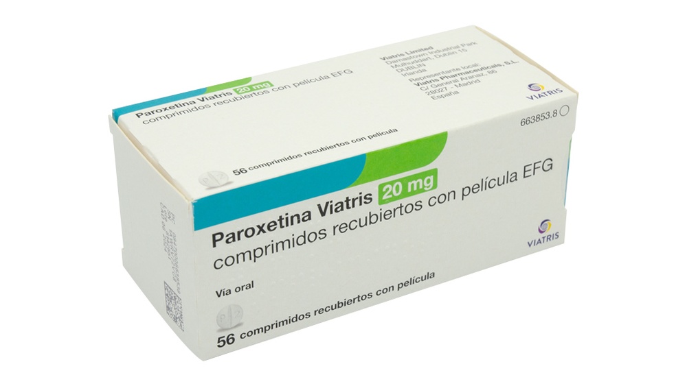 PAROXETINA ALTER 20 mg COMPRIMIDOS REVESTIDOS POR PELÍCULA